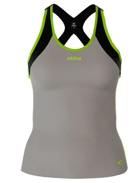 Auckland Sleeveless T-shirt Black / Fluor Yellow / Grey M - Obbe Sport - FashionsVida