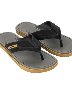 Spin Flip Flops Beige / Black / Grey UK 9.5 Men - Rider - FashionsVida