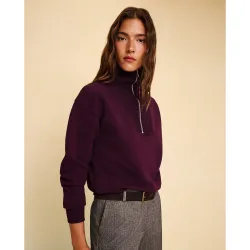 Sudadera cremallera de mujer