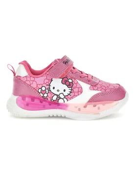 Sneakers rosa con luci, strappo e stampa H13056 25 - Hello Kitty - FashionsVida