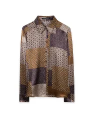 Seidenbluse braun 36 Damen