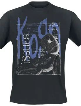 T-Shirt - Issues Tracklist in a Box - S bis 5XL - Größe S - schwarz - Lizenziertes Merchandise! - Unisex - male - Korn - FashionsVida