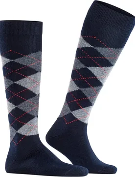 Calcetines altos de hombre azules - Burlington - FashionsVida