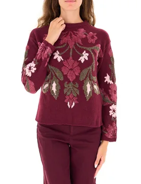 Maglione con ricami BORDEAUX S - I Blues - FashionsVida