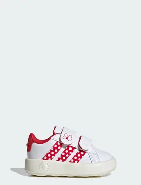 SCARPE DISNEY MINNI MOUSE GRAND COURT INFANT 19 Cloud White / Pure Ruby / Off White - Adidas - FashionsVida