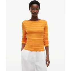 Jersey de mujer de punto fino con cuello barco
