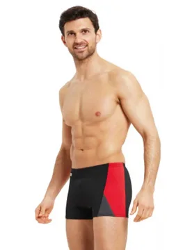 Prism Hip Racer Swimming Shorts Black / Red XL Men - Zoggs - FashionsVida
