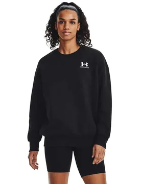 Sweat-shirt Essential Fleece Os Crew Black 001 / White 100 M - Under armour - FashionsVida