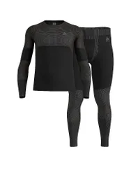 Herren Unterzieh Set Long Fundamentals Performance schwarz M M