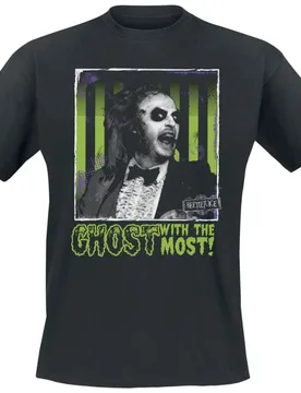 T-Shirt - Ghost With The Most - S - für Männer - Größe S - schwarz - Lizenzierter Fanartikel - Männer - male - Beetlejuice - FashionsVida