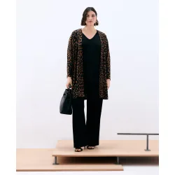Chaqueta de mujer animal print