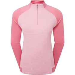 Layer Mini Stripe 1/4-Zip, rosa s