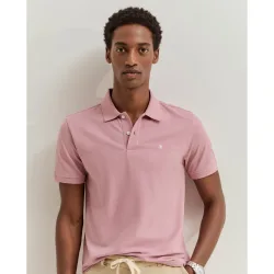 Polo de manga corta de hombre slim fit de algodón