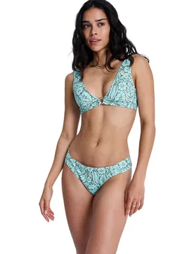 Braguita de bikini de cobertura media de mujer Wildside Paisley - Roxy - FashionsVida