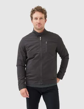 Armitage Pure Cotton Harrington Jacket Black male - Rodd & Gunn - FashionsVida