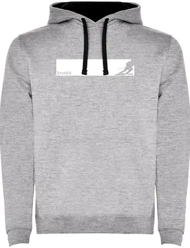 Sweat à Capuche Frame Ski Two-colour Heather Grey / Black S - Kruskis - FashionsVida
