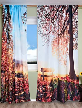 Vorhänge "Goldener Herbst" 140 x 230 cm 2er-Set - Eldo - FashionsVida