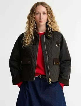 Chaqueta encerada acolchada tartan reimagined icons tartán - Barbour - FashionsVida