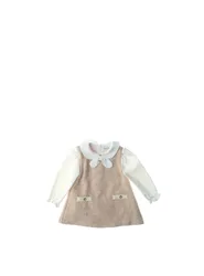Abito maniche lunghe ROSA CARNE 18M