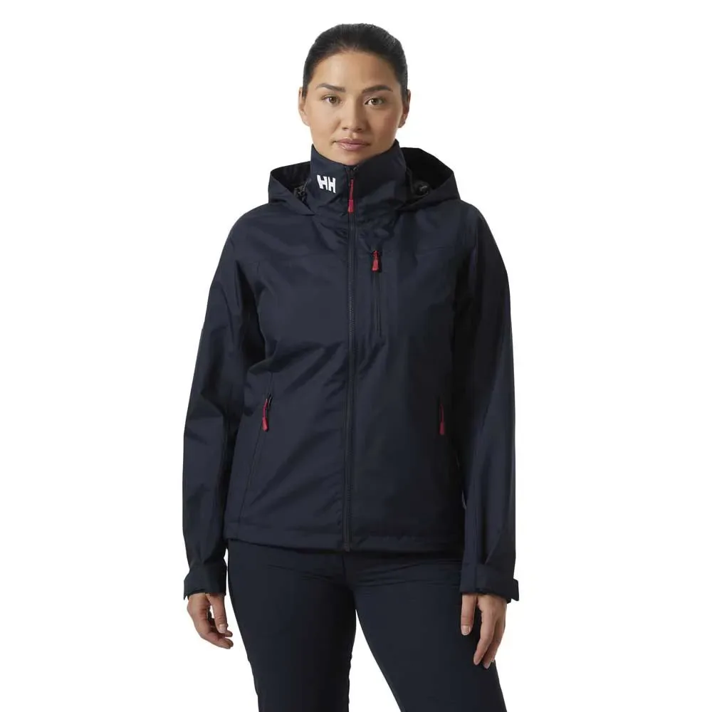 Crew Hooded 2.0 Jacket Navy S Women - Helly Hansen - FashionsVida