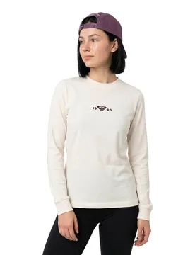 Maglietta A Maniche Lunghe Essentials Energy Elevated Whisper White L - Roxy - FashionsVida