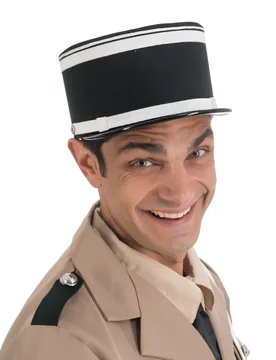 Gendarm Mütze Képi Le Gendarme de Saint Tropez für Erwachsene schwarz - CHAKS - FashionsVida
