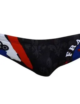 France Coq Swimming Brief Black 2XL Men - TURBO - FashionsVida