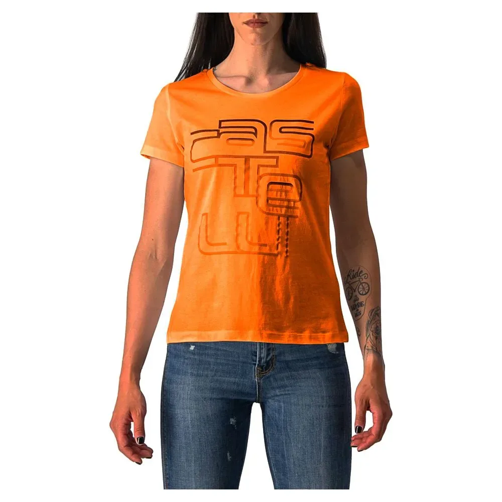 Maglietta A Maniche Corte Bellagio Burnt Orange - Castelli - FashionsVida