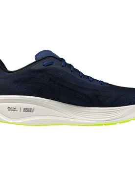 Neo Cosmo Running Shoes Estate Blue / White / Lightning Yellow UK 7 Men - Mizuno - FashionsVida