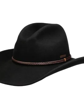 Oklahoma Western Wool Hat by - black - Size: L (58-59 cm) - Stetson - FashionsVida