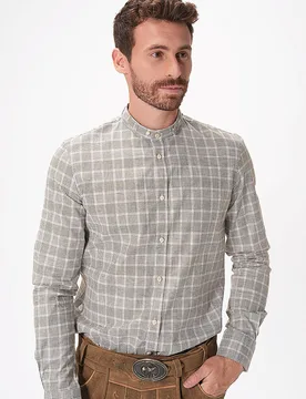 Trachtenhemd LENZ olive XS Herren - Gottseidank - FashionsVida