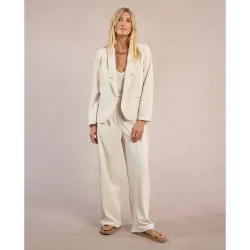 Blazer de mujer de manga 3-4 cuello y solapa