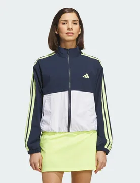 Giacca Beyond The Course Color Block in tessuto Twistweave con zip integrale XS Collegiate Navy / White - Adidas - FashionsVida