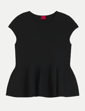 HUGO Strick-Top Siefata Schwarz L - Hugo Boss - FashionsVida