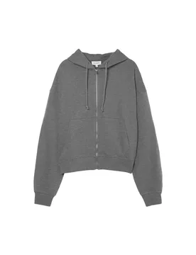 Felpa Con Zip 30000811 Medium Grey Melange L - Balmohk - FashionsVida