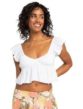 Débardeur Brisa Woven Top Egret / Solid XS - Roxy - FashionsVida