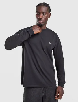 Trefoil Essentials Long Sleeve T-Shirt - Herren, Schwarz - male - Size: L - adidas Originals - FashionsVida