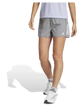 Pantaloni Corti Own The Run 3´´ Grey Six / White Melange XS - Adidas - FashionsVida