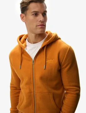 Superdry Herren Vintage Logo Kapuzenjacke mit Stickerei Yellow - Größe: XL - 79.99 - FashionsVida