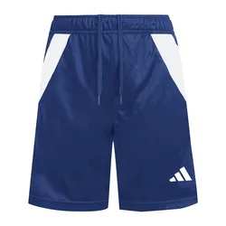 Kids Unisex Boys / Girls Tiro 24 Training Shorts Junior Zip Pockets Is1003 - Blue - Size 9-10y