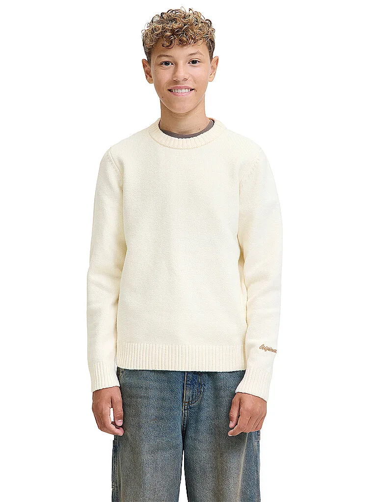 Pullover da ragazzo JORNORREBRO crema 152 - Jack & jones - FashionsVida