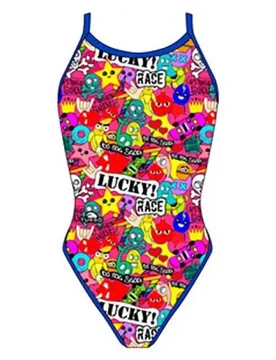 Lucky Race Revolution Swimsuit Pink 7-8 Years Girls - TURBO - FashionsVida