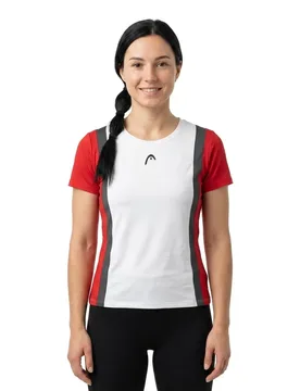 Club 25 Tech Short Sleeve T-shirt Red / White XL - Head Racket - FashionsVida