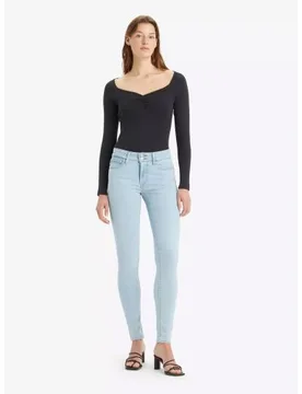 Levi's Womens Soho Azure Mood 711 Double Button Jean - Female - Blue - W25 L30 - Levis - FashionsVida
