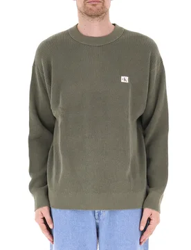 Maglione in cotone VERDE OLIVA L - Calvin Klein - FashionsVida