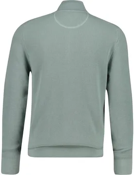 Jersey de hombre de algodón con media cremallera y textura - Gant - FashionsVida