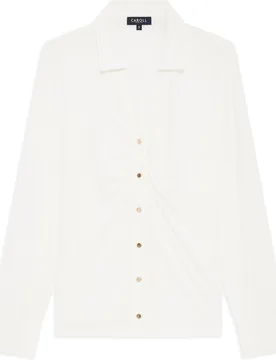 Camisa de mujer con botones a contraste - Caroll - FashionsVida