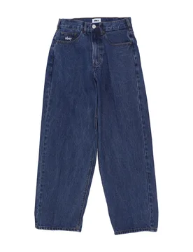 Jeans Uomo Bigwig Baggy Denim Stonewash Indigo - OBEY - FashionsVida