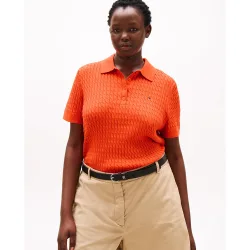 Jersey de mujer Curve de punto estio polo