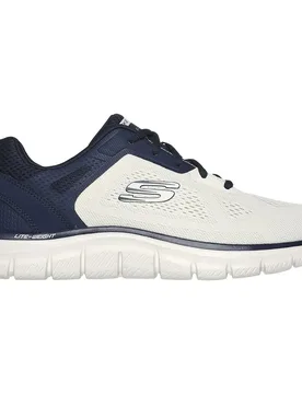Baskets Track Broader Off White Engineered Mesh / Pu / Navy Trim EU 45 - Skechers - FashionsVida